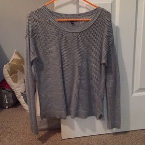AE grey knit sweater